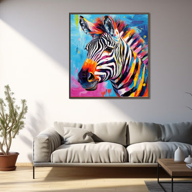 Peinture Zèbre Coloré
